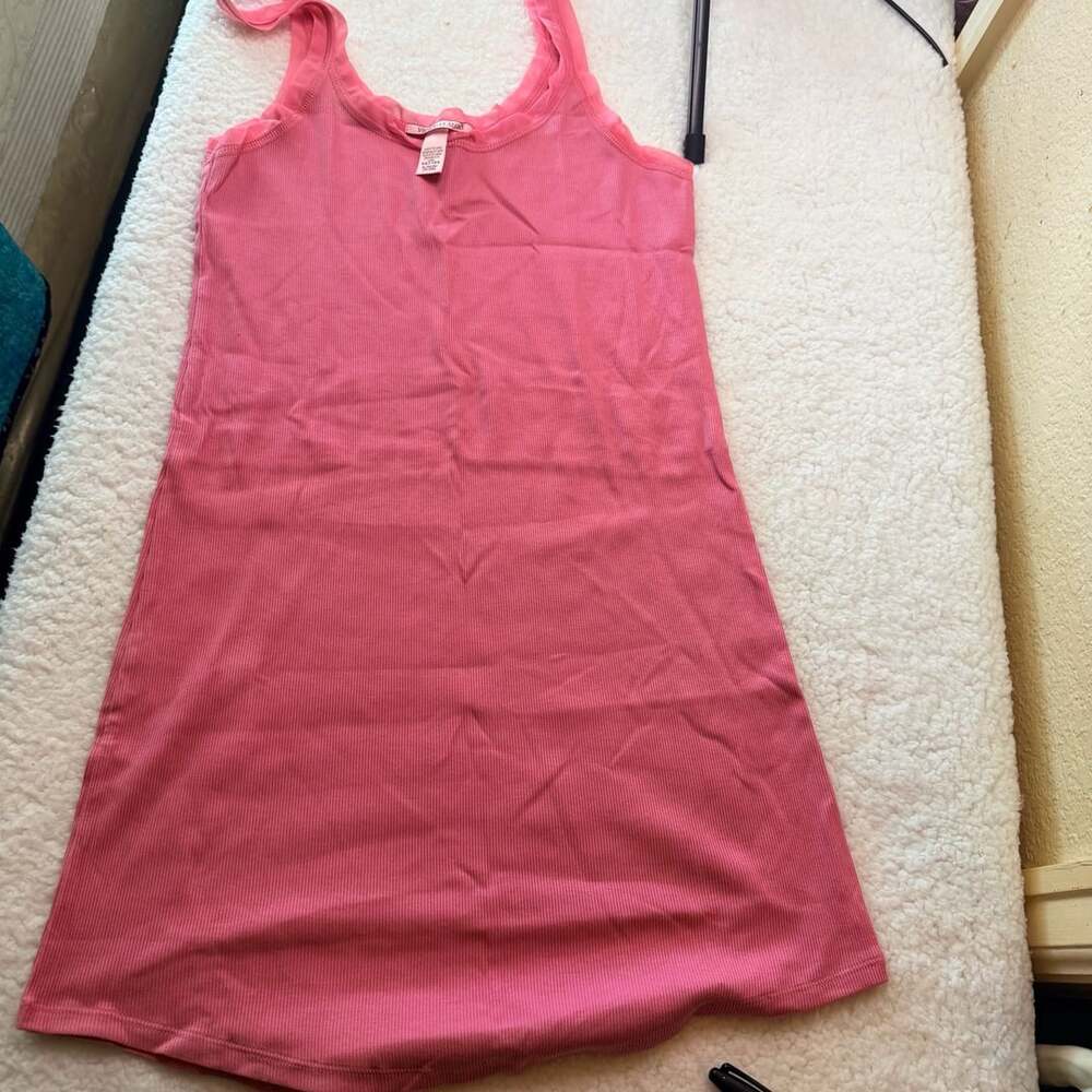 Victoria's Secret Ribbed Tank Dress Size XL Pink
